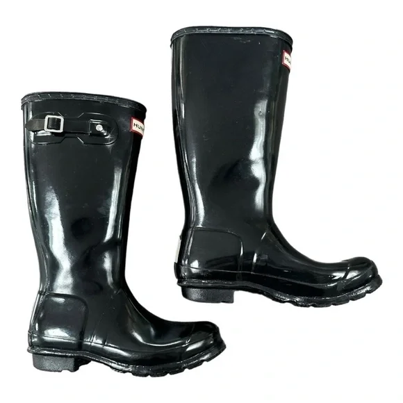 Hunter Original Gloss Black Rain Boot Women’s Size 5 - Picture 5 of 16
